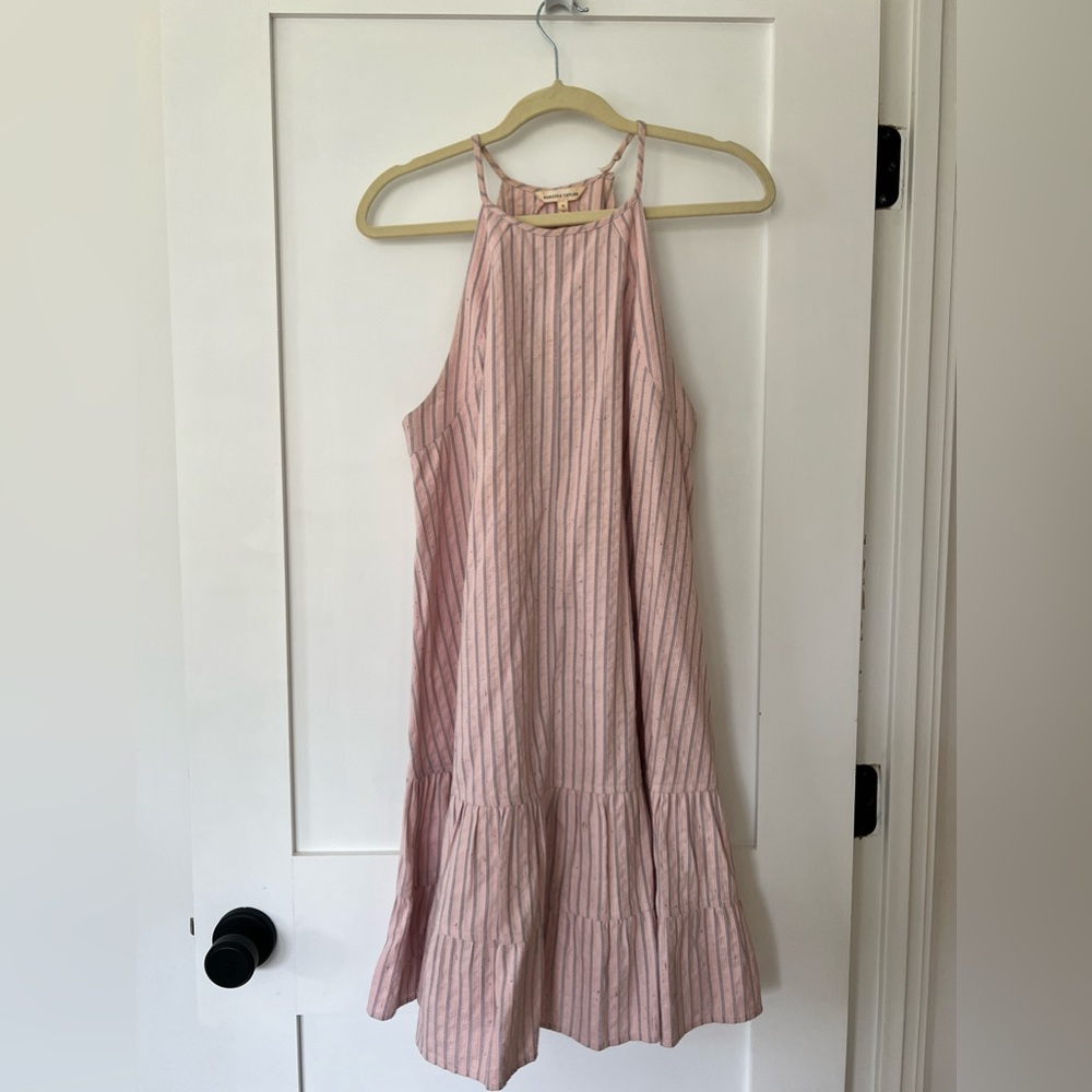 Rebecca Taylor, size 10 mini dress, pink, cotton